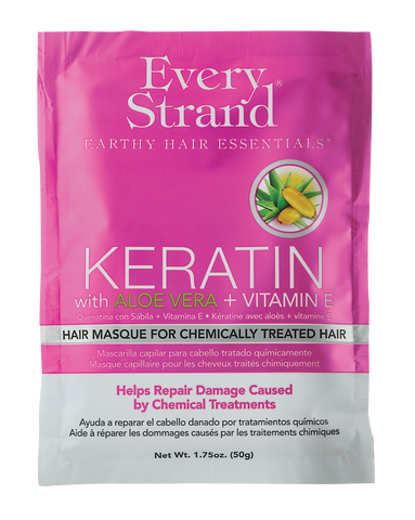 Keratin with Aloe Vera + Vitamin E Hair Masque 1.75oz