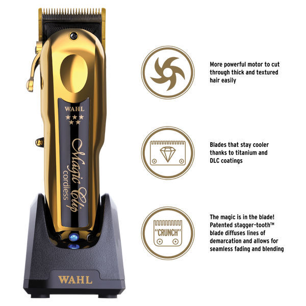 Wahl 5 Star Gold Cordless Magic Clip # 08148-700