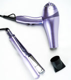 BaBylissPRO Nano Titanium Hair Dryer & 1.5 Lavander Ultra Thin Flat Iron # BNTLVPP72PR