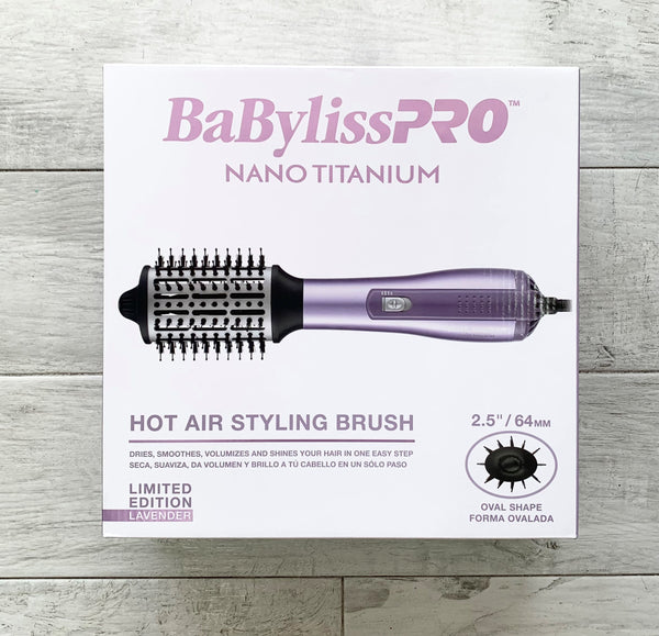 Babyliss Nano Titanium Purple Hot Air Styling Brush 2.5