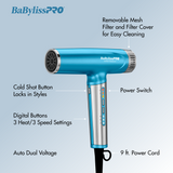 Nano Titanium Light Ionic Dual Voltage Blower Blue #BNTC9200