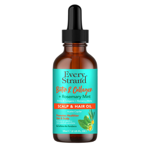 Every Strand Biotin & Collagen + Rosemary Mint Scalp & Hair Oil  2oz