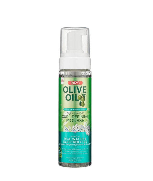 ORS Olive Oil Max Moisture Rice Water & Elect. Curl Defining Mousse 7oz