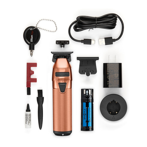 BaByliss PRO FXOne Rose GoldFX All-Metal Interchangeable-Battery Cordless Trimmer (FX799RG)