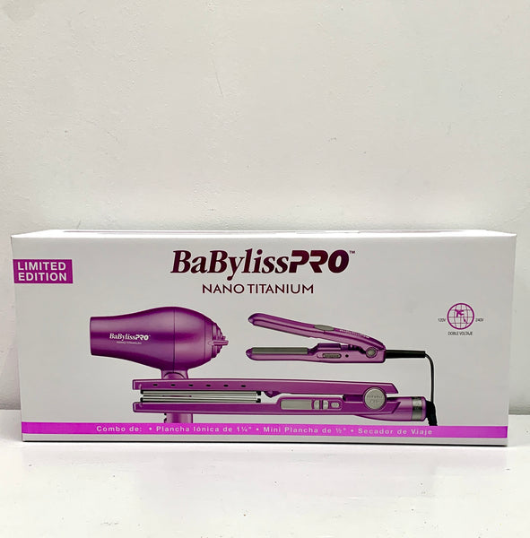BaBylissPRO Nano Titanium Travel Kit Crocus Collection #BNTCRPP45PR