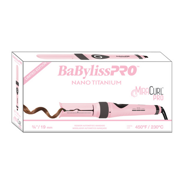 BaBylissPRO® Nano Titanium™ MiraCurl™ Pink 3/4" Automatic Curler #BNTPBKMCS75UX