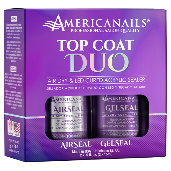 Americanails Top Coat Duo  AirSeal + GelSeal .5oz