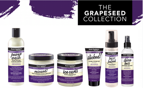 Aunt Jackie’s  Grapeseed collection