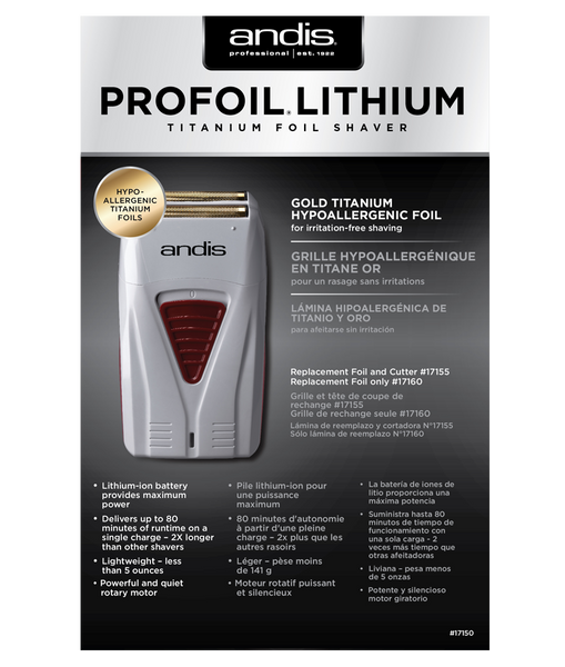 Andis Pro Foil Lithium Titanium Foil Shaver