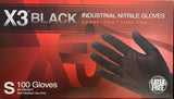 X3 Black Industrial Nitrile Gloves