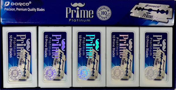 Dorco Prime Platinum Double Edged Razor Blades 10 boxes