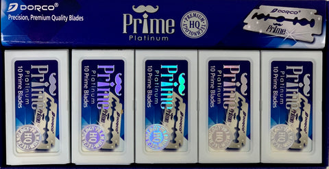 Dorco Prime Platinum Double Edged Razor Blades 10 boxes