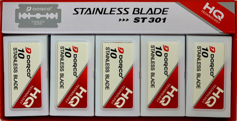 Dorco ST-301 Double Edge Stainless Blade, 10 packs