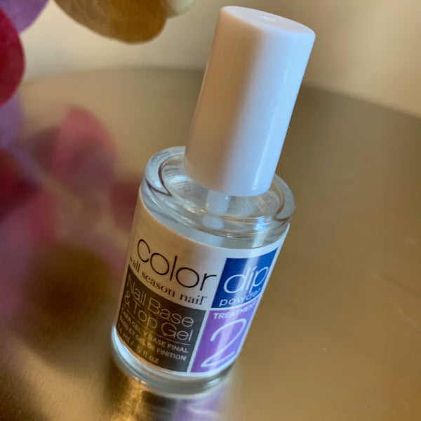 Color Dip Powder Nail Base & Top Gel Treatment 2 by All Season Nail