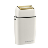 BaByliss PRO White FX Cordless Metal Double Foil Shaver (FXFS2W)