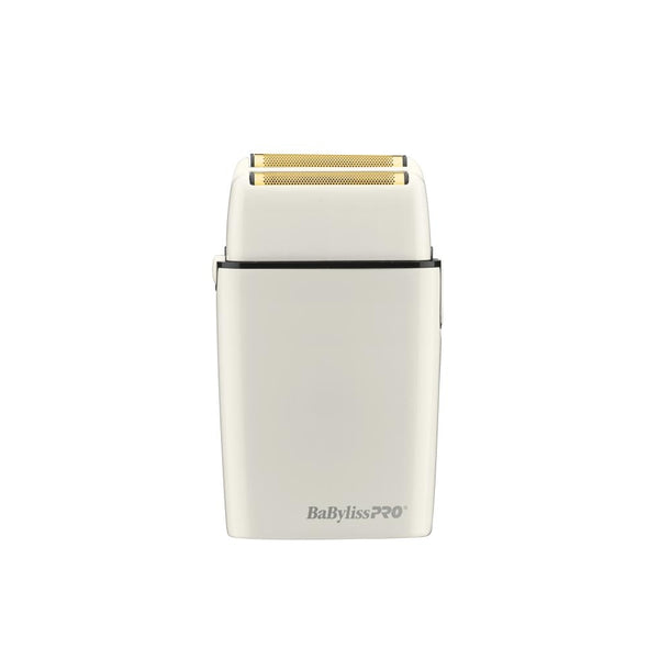BaByliss PRO White FX Cordless Metal Double Foil Shaver (FXFS2W)