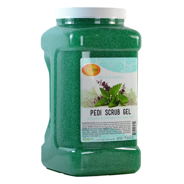 Spa Redi Mint & Eucalyptus Pedi Scrub Gel (128oz)