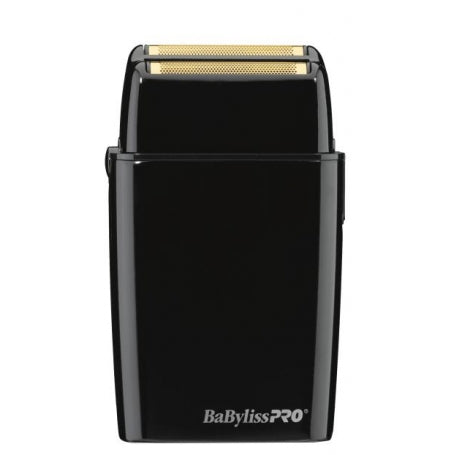 BaBylissPro Cordless Metal Double Foil Black Shaver