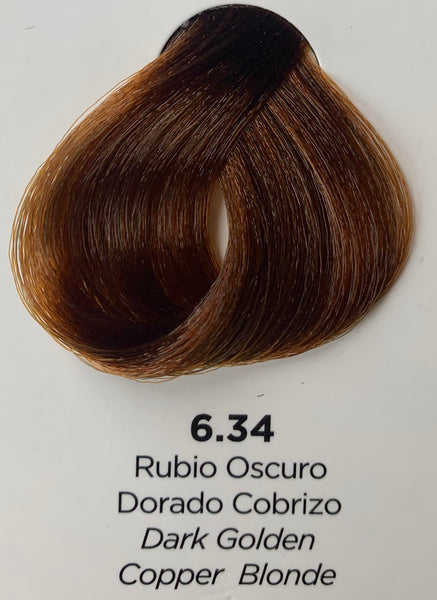 Küül Color System Hair Color 6.34 Dark Golden Copper Blonde